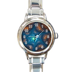 Fractal Star Round Italian Charm Watch by Simbadda