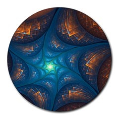 Fractal Star Round Mousepads by Simbadda