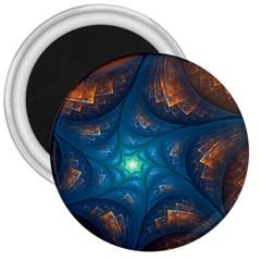 Fractal Star 3  Magnets by Simbadda