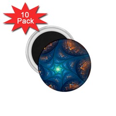 Fractal Star 1 75  Magnets (10 Pack)  by Simbadda