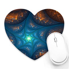 Fractal Star Heart Mousepads by Simbadda