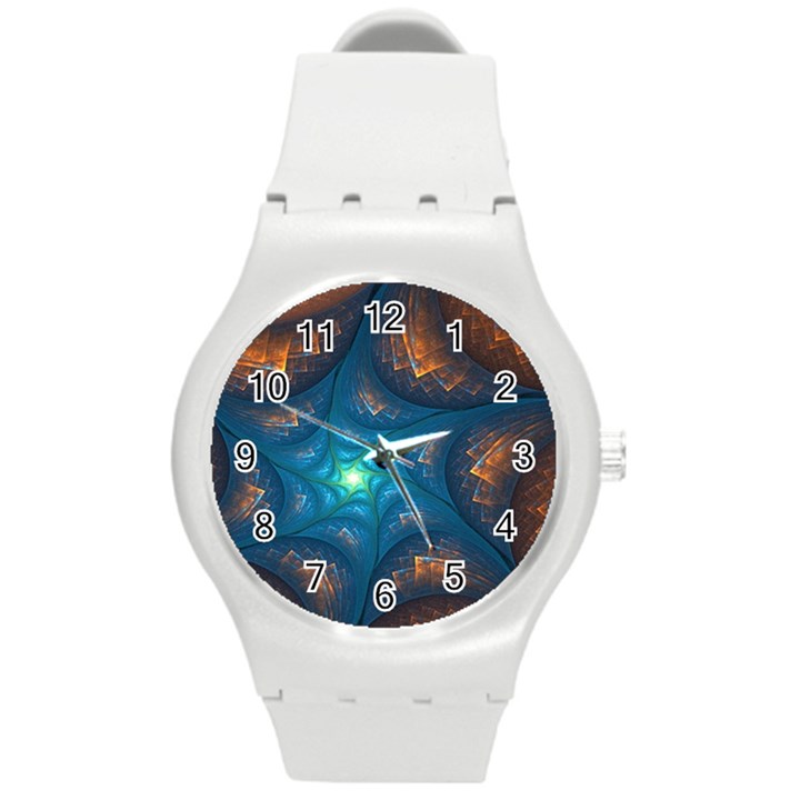 Fractal Star Round Plastic Sport Watch (M)