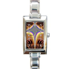 Symmetric Fractal Rectangle Italian Charm Watch by Simbadda