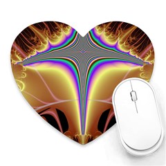 Symmetric Fractal Heart Mousepads by Simbadda