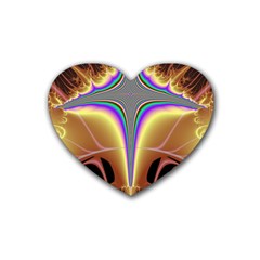 Symmetric Fractal Heart Coaster (4 Pack)  by Simbadda