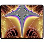 Symmetric Fractal Double Sided Fleece Blanket (Medium)  58.8 x47.4  Blanket Front