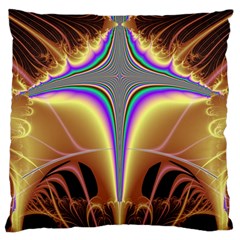 Symmetric Fractal Standard Flano Cushion Case (one Side) by Simbadda