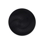 Distorted Net Pattern Rubber Round Coaster (4 pack)  Front