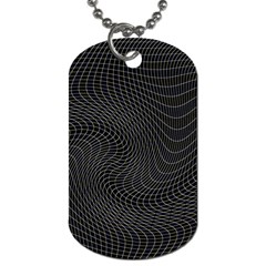 Distorted Net Pattern Dog Tag (two Sides) by Simbadda