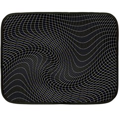 Distorted Net Pattern Double Sided Fleece Blanket (mini)  by Simbadda