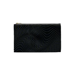 Distorted Net Pattern Cosmetic Bag (small)  by Simbadda