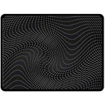 Distorted Net Pattern Fleece Blanket (Large)  80 x60  Blanket Front