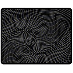 Distorted Net Pattern Fleece Blanket (medium)  by Simbadda