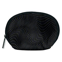 Distorted Net Pattern Accessory Pouches (medium)  by Simbadda