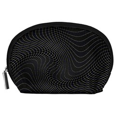 Distorted Net Pattern Accessory Pouches (large)  by Simbadda