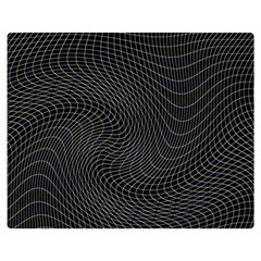 Distorted Net Pattern Double Sided Flano Blanket (medium)  by Simbadda