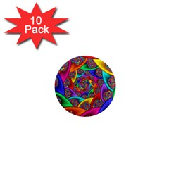 Color Spiral 1  Mini Magnet (10 Pack)  by Simbadda