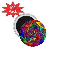 Color Spiral 1 75  Magnets (100 Pack)  by Simbadda