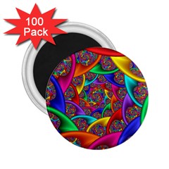 Color Spiral 2 25  Magnets (100 Pack)  by Simbadda