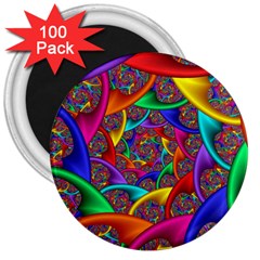 Color Spiral 3  Magnets (100 Pack) by Simbadda