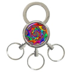 Color Spiral 3-ring Key Chains by Simbadda