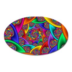 Color Spiral Oval Magnet by Simbadda