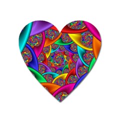 Color Spiral Heart Magnet by Simbadda