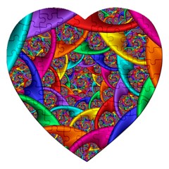 Color Spiral Jigsaw Puzzle (heart) by Simbadda