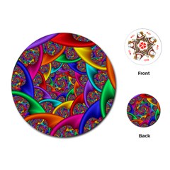 Color Spiral Playing Cards (round)  by Simbadda