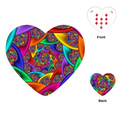 Color Spiral Playing Cards (heart)  by Simbadda