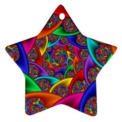 Color Spiral Star Ornament (two Sides)