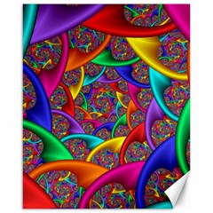 Color Spiral Canvas 16  X 20   by Simbadda