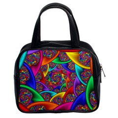 Color Spiral Classic Handbags (2 Sides) by Simbadda