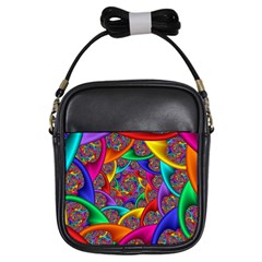 Color Spiral Girls Sling Bags by Simbadda