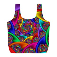 Color Spiral Full Print Recycle Bags (l)  by Simbadda