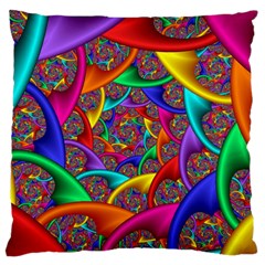 Color Spiral Standard Flano Cushion Case (one Side) by Simbadda