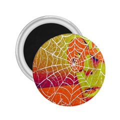 Orange Guy Spider Web 2 25  Magnets by Simbadda