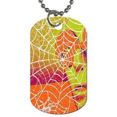 Orange Guy Spider Web Dog Tag (one Side) by Simbadda