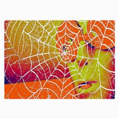 Orange Guy Spider Web Large Glasses Cloth by Simbadda