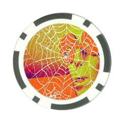 Orange Guy Spider Web Poker Chip Card Guard by Simbadda