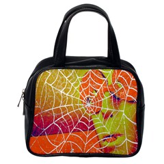 Orange Guy Spider Web Classic Handbags (one Side) by Simbadda