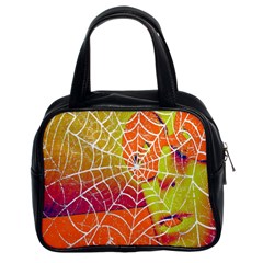 Orange Guy Spider Web Classic Handbags (2 Sides) by Simbadda