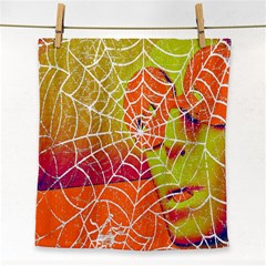 Orange Guy Spider Web Face Towel by Simbadda