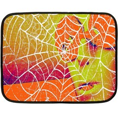 Orange Guy Spider Web Fleece Blanket (mini) by Simbadda