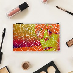 Orange Guy Spider Web Cosmetic Bag (small)  by Simbadda