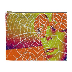 Orange Guy Spider Web Cosmetic Bag (xl)