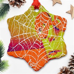 Orange Guy Spider Web Ornament (snowflake) by Simbadda