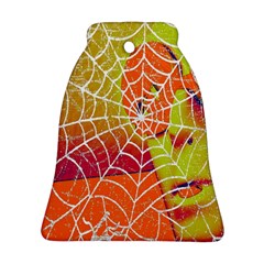 Orange Guy Spider Web Bell Ornament (two Sides) by Simbadda