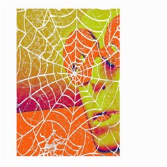 Orange Guy Spider Web Large Garden Flag (two Sides) by Simbadda