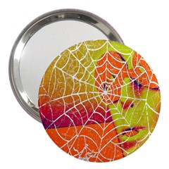 Orange Guy Spider Web 3  Handbag Mirrors by Simbadda